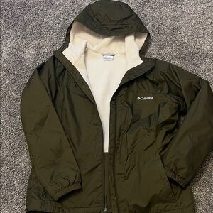 Columbia Dark Green Raincoat